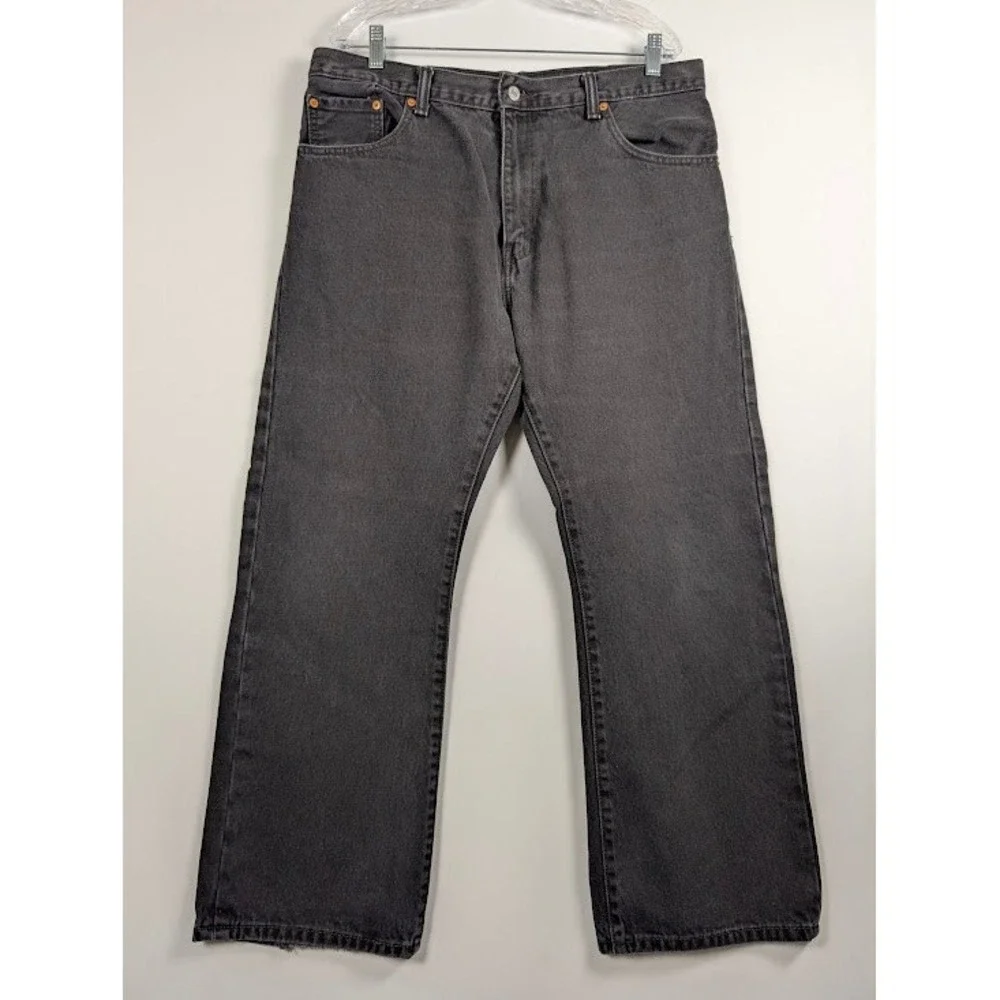 Levi's 517 Jeans Mens 38x29 (FITS 37x28) Black 100% Cotton